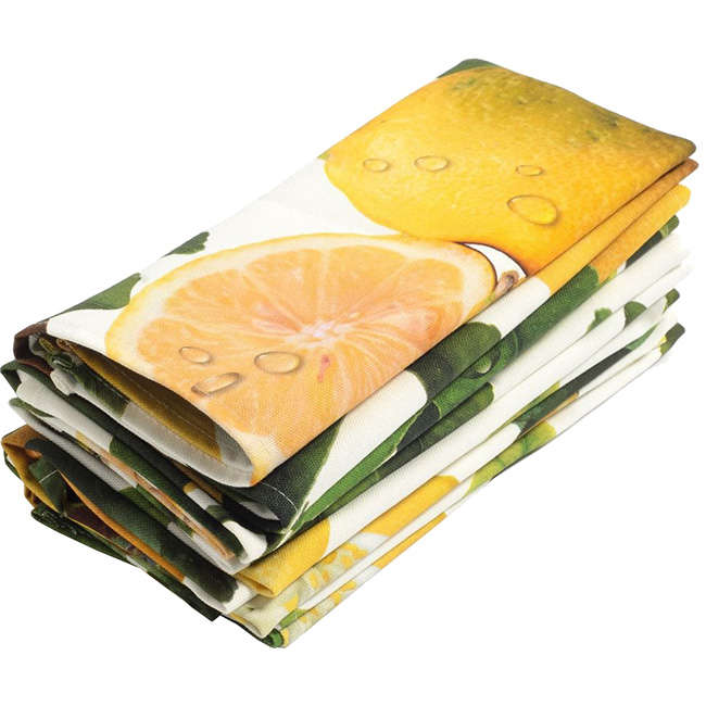 Botanica Lemons Napkins, Set Of 6