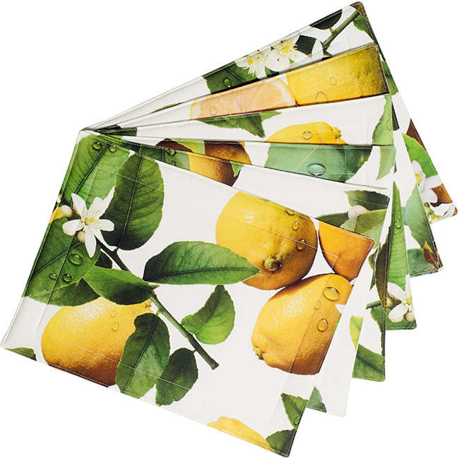 Botanica Lemons Placemats, Set Of 6