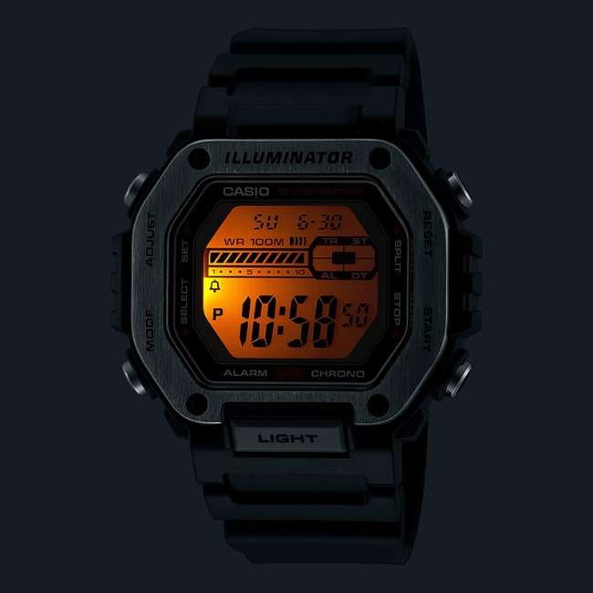 Standard Men's 100m Digital Wrist Watch, MWD-110H-1AVDF