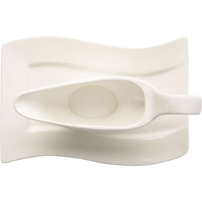 Square Gravy Boat & Saucer