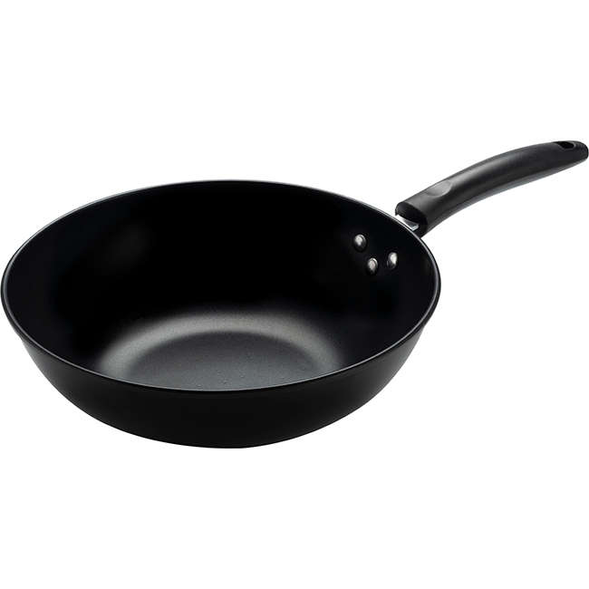 Non-Stick Carbon Steel Wok, 30cm