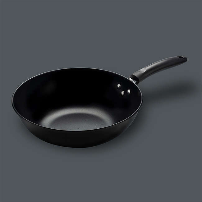 Non-Stick Carbon Steel Wok, 30cm