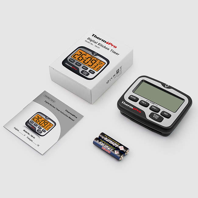 Digital Kitchen Timer With Touchable Backlight & Timer