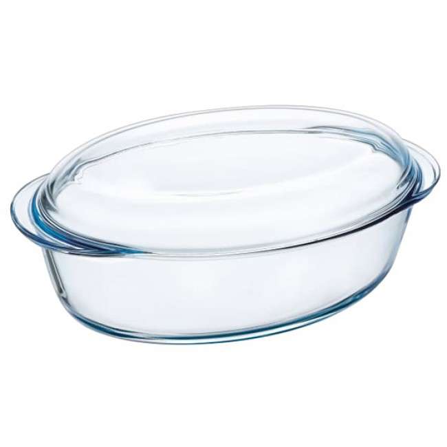 Essentials Oval Casserole Dish With Lid, 4L