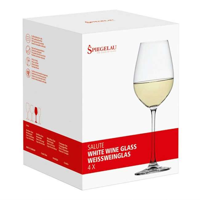 Salute White Wine Glasses, Set Of 4