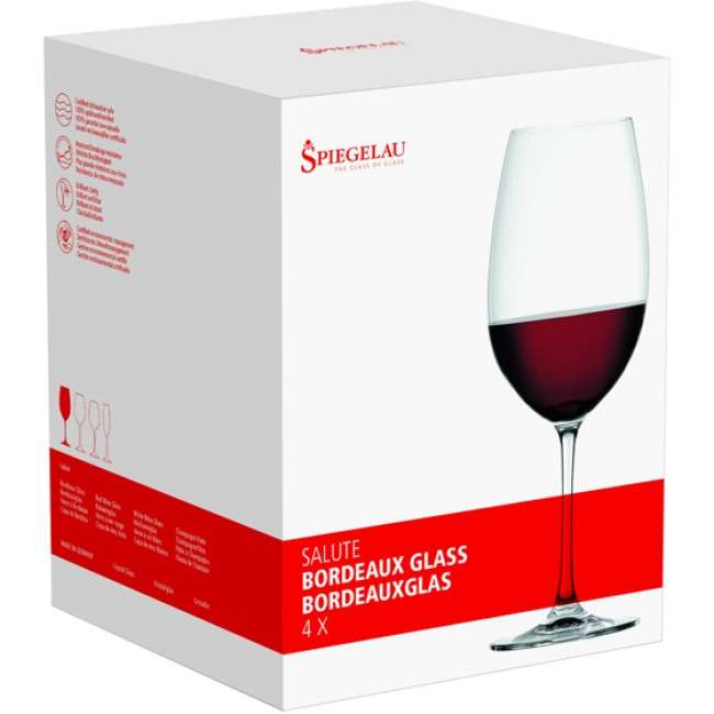 Salute Bordeaux Glasses, Set Of 4