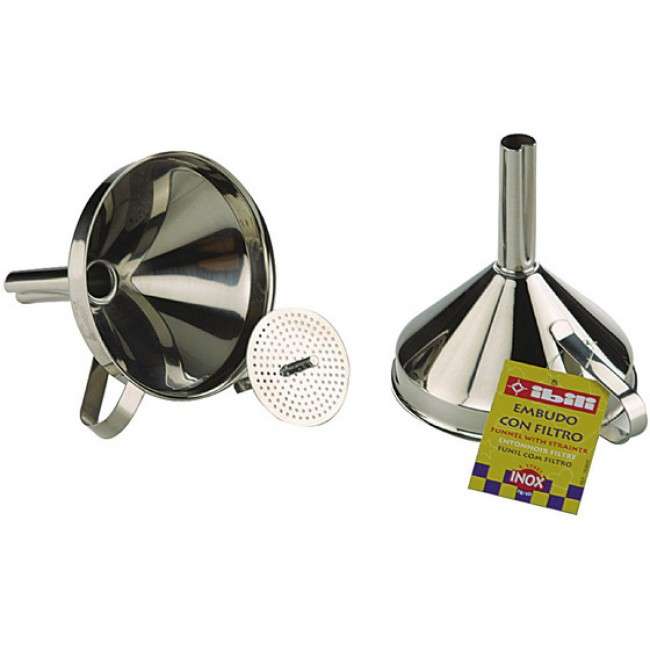 Clasica Stainless Steel Funnel With Strainer