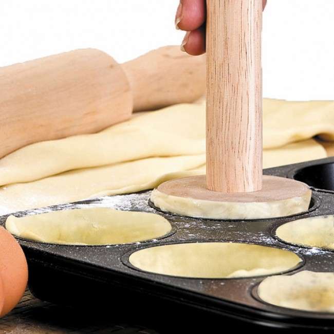 Moka Wooden Tart Dough Pusher, 21cm