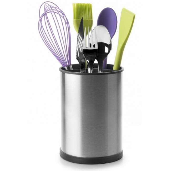 Prisma Rotating Stainless Steel Utensil Holder