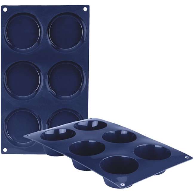Blueberry Silicone 6 Cup Muffin Pan