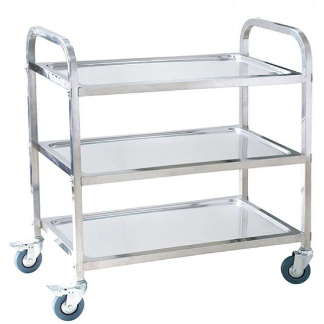 3 Tier Stainless Steel Tea Trolley