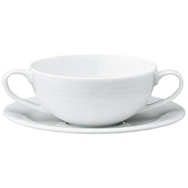 Arctic White Soup Cup & Saucer