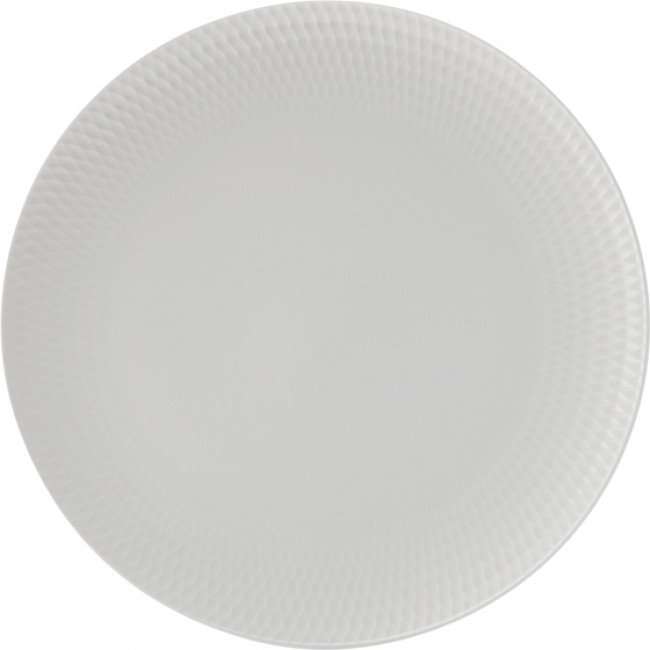 White Basics Diamonds Coupe Dinner Plate, 27cm