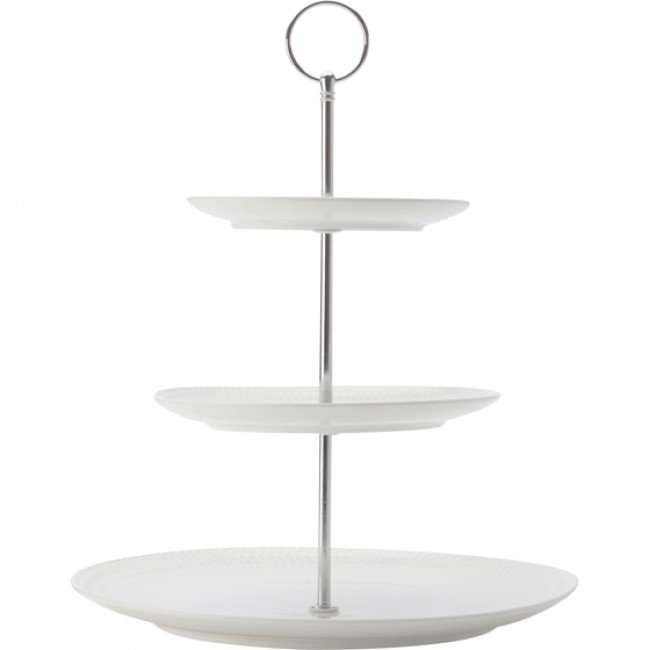 White Basics Diamonds 3 Tier Cake Stand
