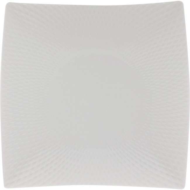 White Basics Diamonds Square Side Plate, 12.5cm