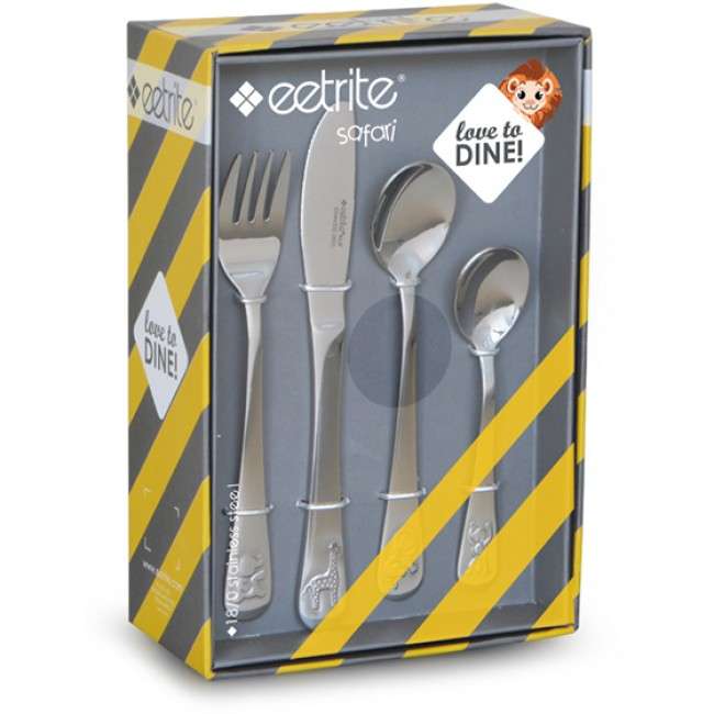 Safari Children's Cutlery Set, 4pc