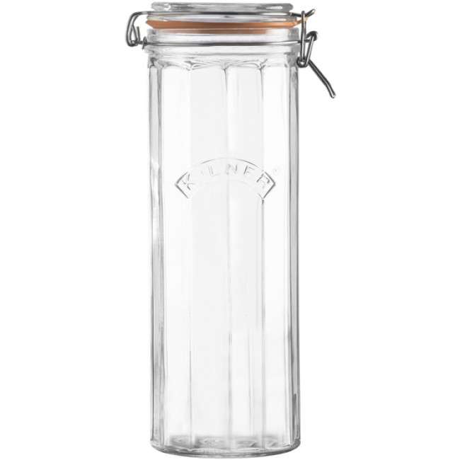 Facetted Clip Top Jar, 2.2L