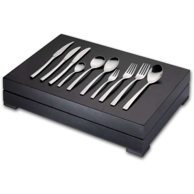 Canteen Cutlery Set With Steak Knives & Cake Forks, Newport, 112pc