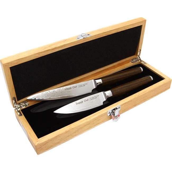 Damascus Paring & Utility Knife Set