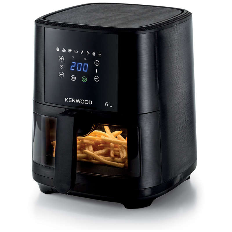 Digital Airfryer with Grill Function and ClearCook Window, 6L