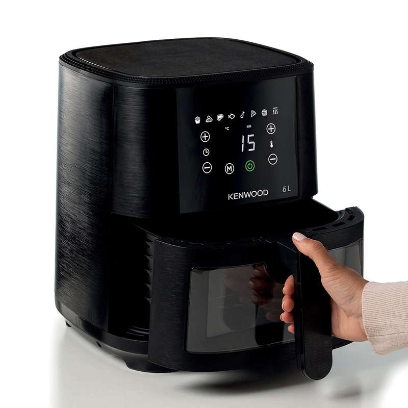 Digital Airfryer with Grill Function and ClearCook Window, 6L