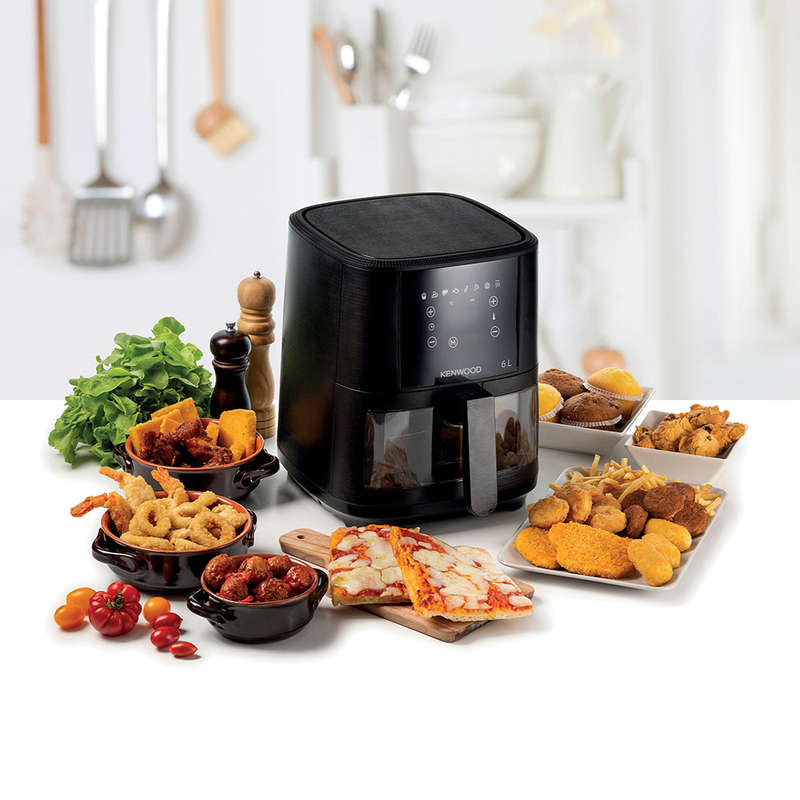 Digital Airfryer with Grill Function and ClearCook Window, 6L