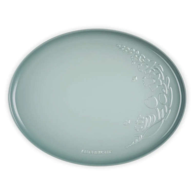 La Collection Jardin Oval Stoneware Serving Platter, 36cm