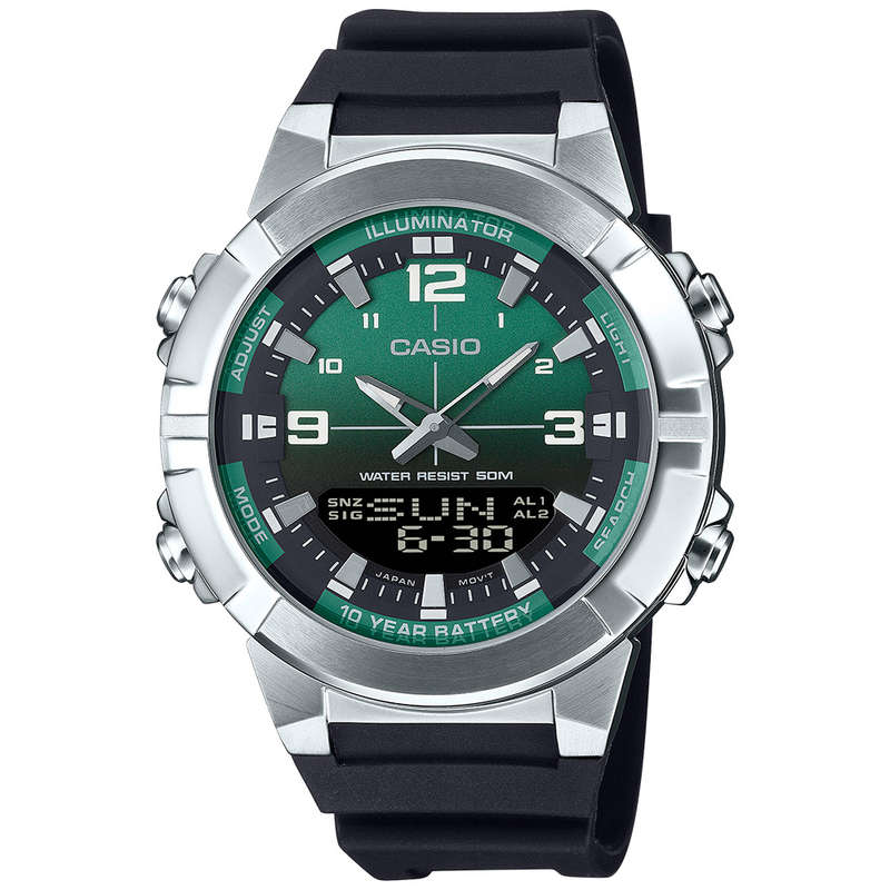 Standard Men's 50m World Time AnaDigi Wrist Watch, AMW-870A-3AVDF