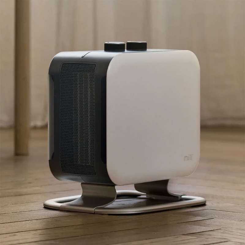 White Compact PTC Fan Heater