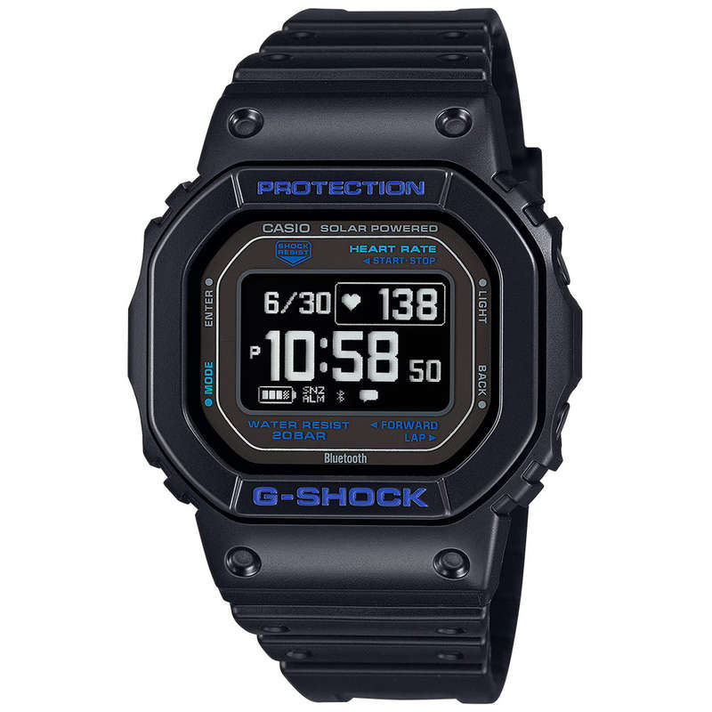 G-Shock Move 200m Heart Rate Solar Digital Wrist Watch, DW-H5600-1A2DR