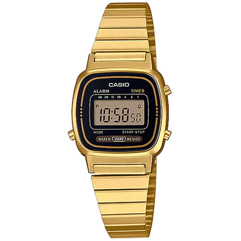 Retro Vintage Women's Digital Wrist Watch, LA670WGA-1DF