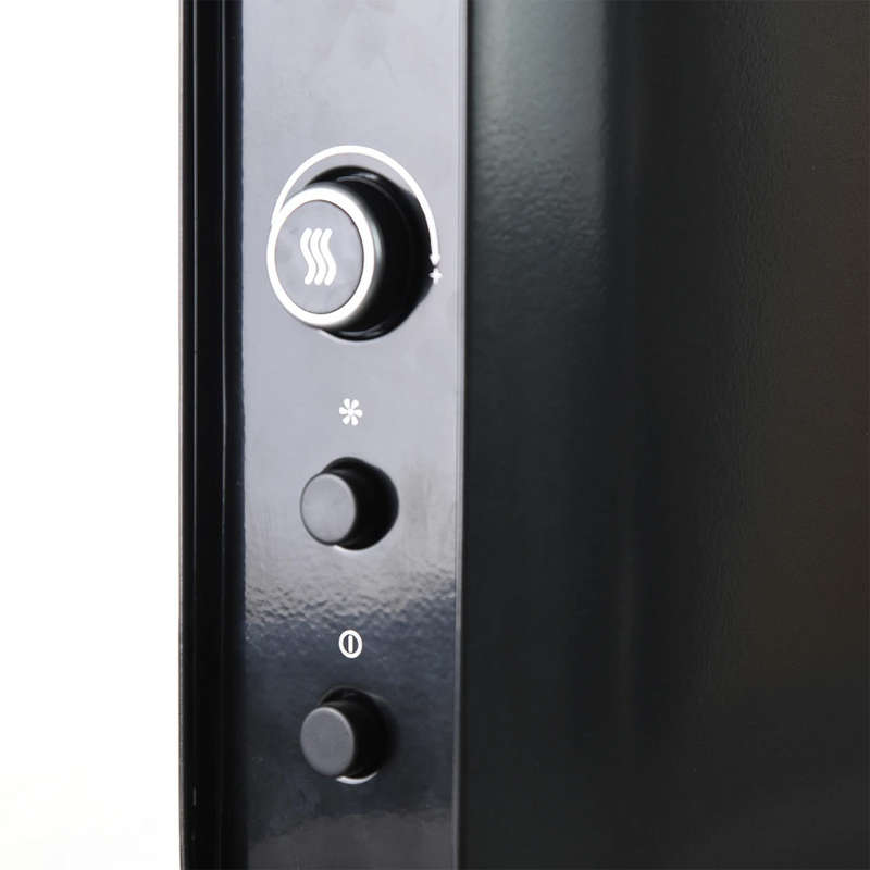 Instant LED Portable Black Electric Heater