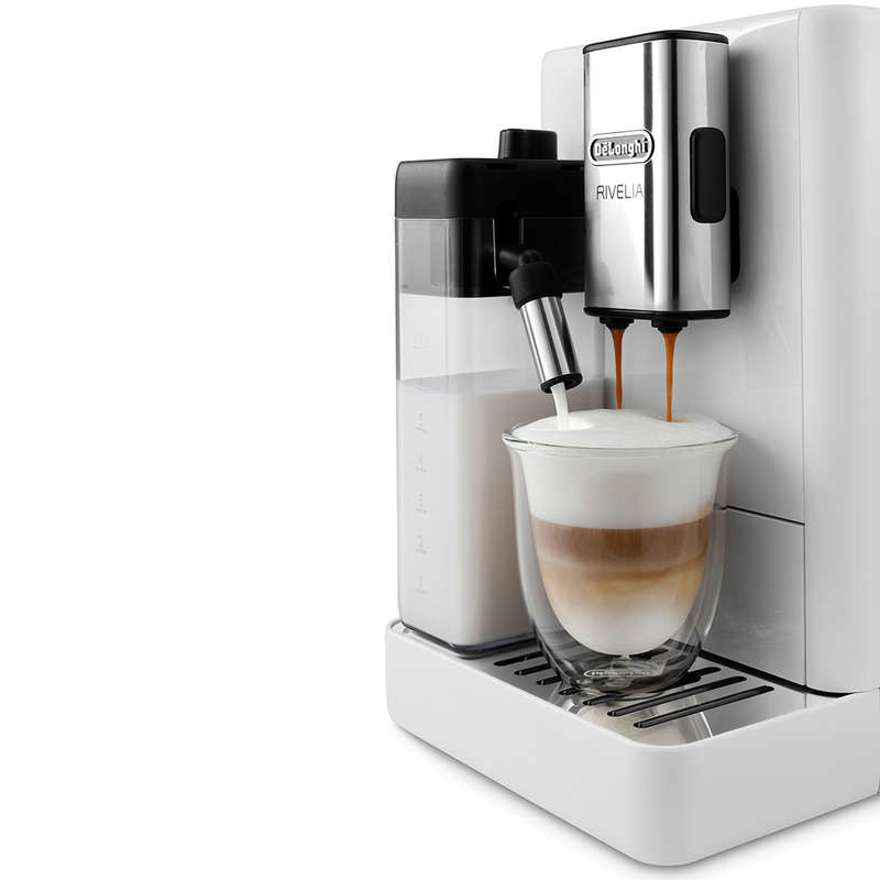 Rivelia Bean To Cup Fully Automatic Arctic White Coffee Machine