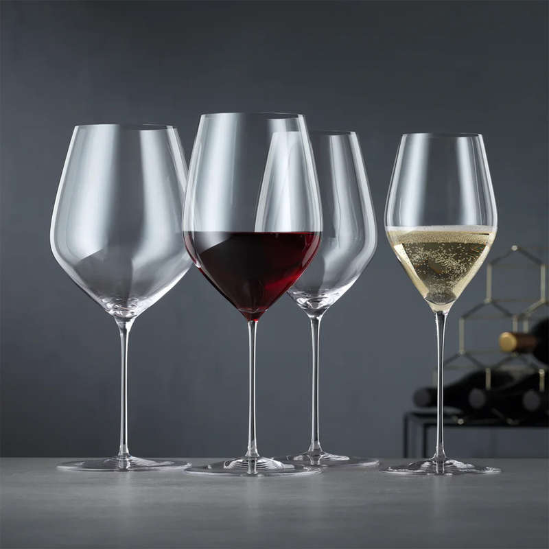 Hi-Lite Crystal Champagne Glasses, Set Of 2