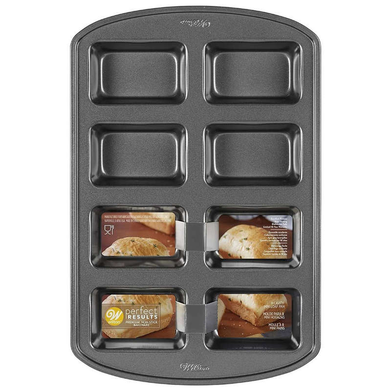 Perfect Results Non-Stick 8 Cavity Mini Loaf Pan