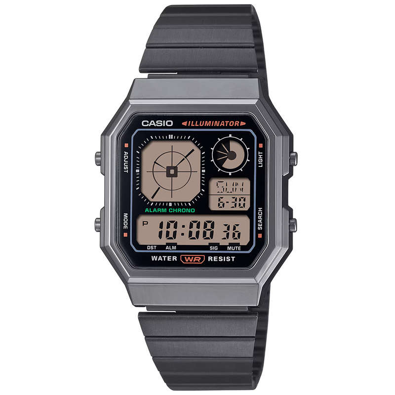 Retro Digital Wrist Watch, A130WEGG-1ADF