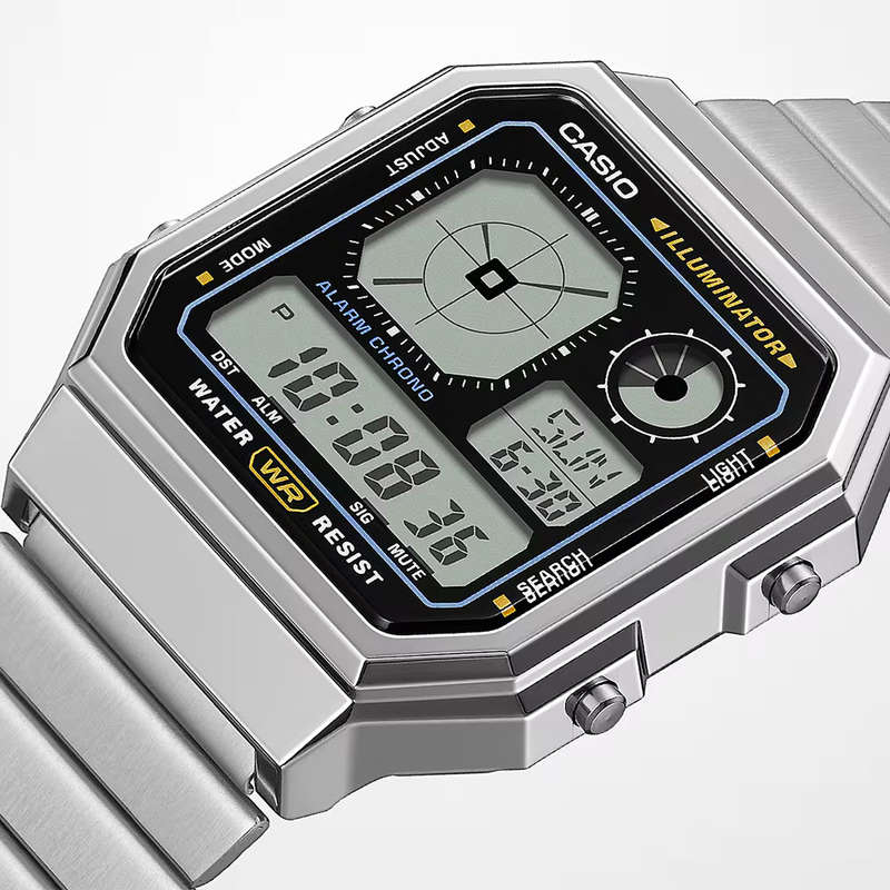Retro Digital Wrist Watch, A130WEGG-1ADF