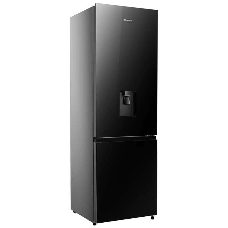 347L Black Combi Refrigerator with Water Dispenser, H450BMIB-WD