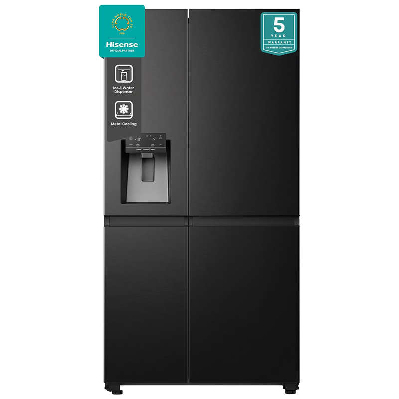 601L Side By Side Multi-Door Refrigerator with Water Dispenser, H780SB-IDL
