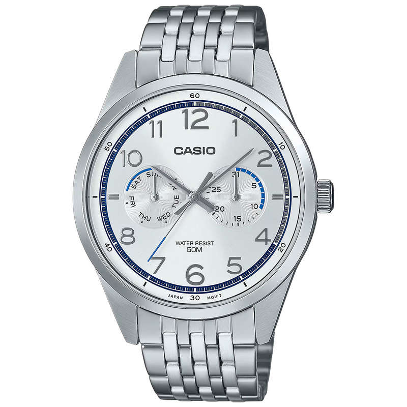 Standard Men's Analogue Chronograph Wrist Watch, MTP-E340D-7AVDF