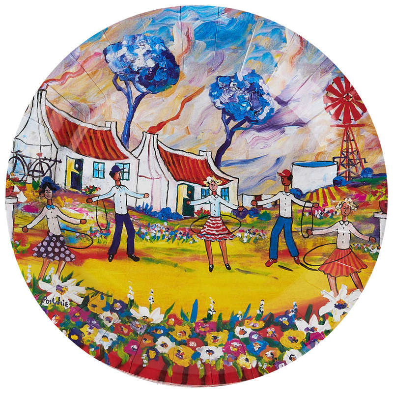 Disposable Paper Plates, Pack Of 10