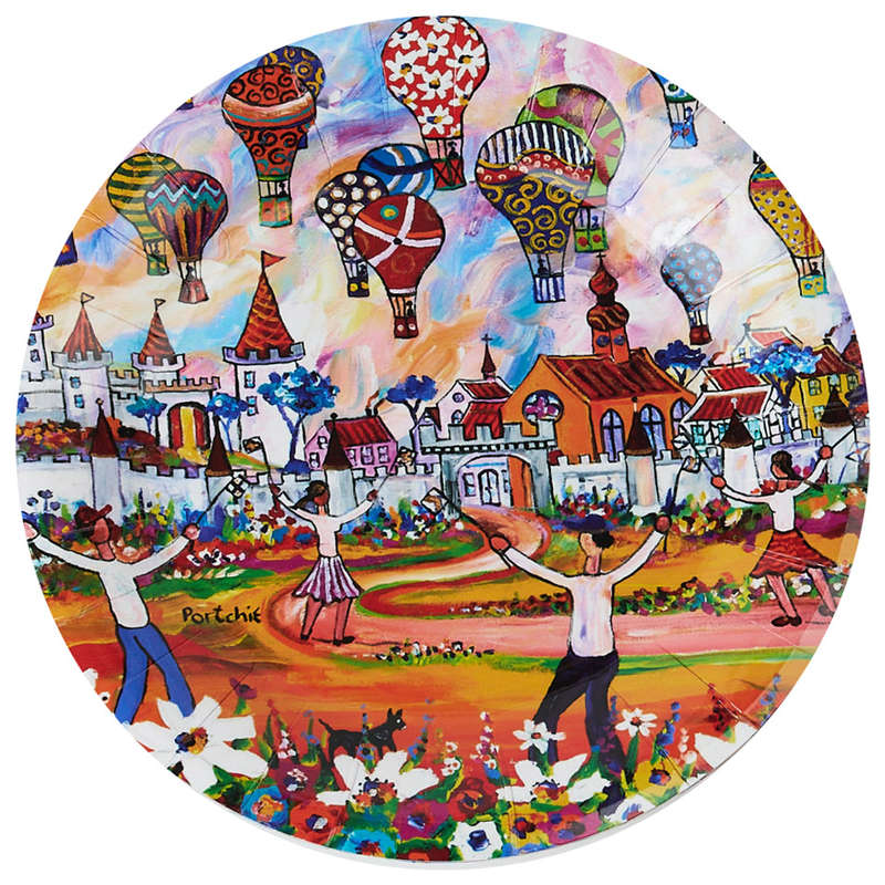 Disposable Paper Plates, Pack Of 10