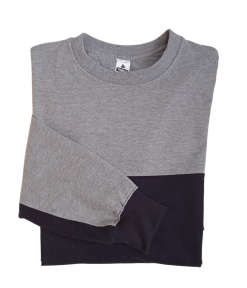 Cotton Hoodie - Black / Grey Duo Tone