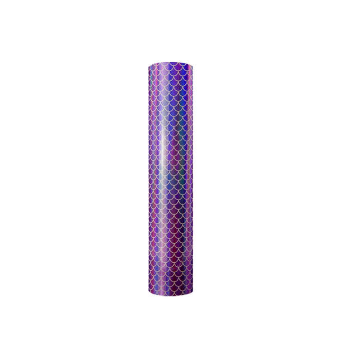 Kraft Sticker Vinyl 300mm - Holographic Mosiac- Purple Mermaid Scales
