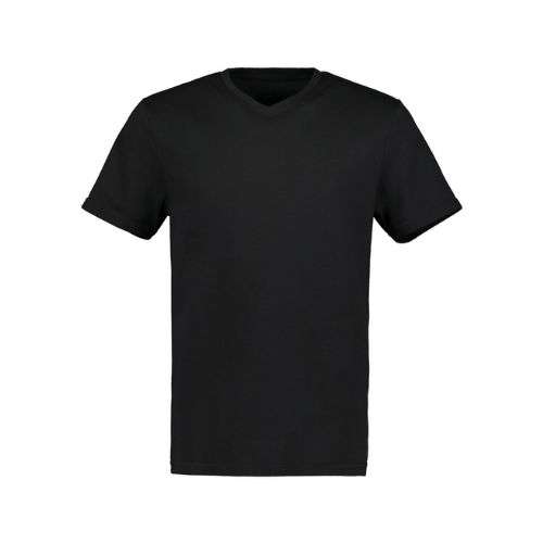 160gram Cotton V-Neck - Black - Hopper