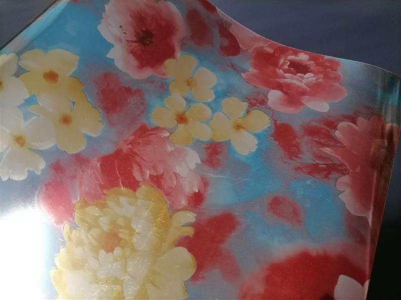 Vintage Flower (A) Pastel - HTV - Pattern - metallic