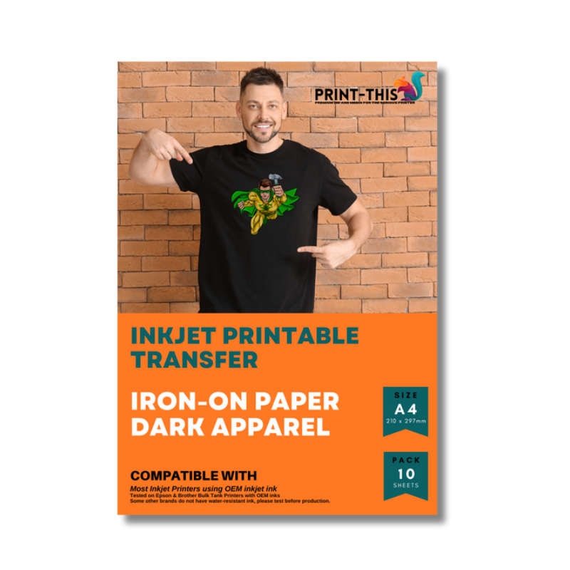 Inkjet Transfers - Dark Fabric