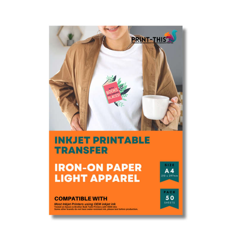 Inkjet Transfers - Light Fabric