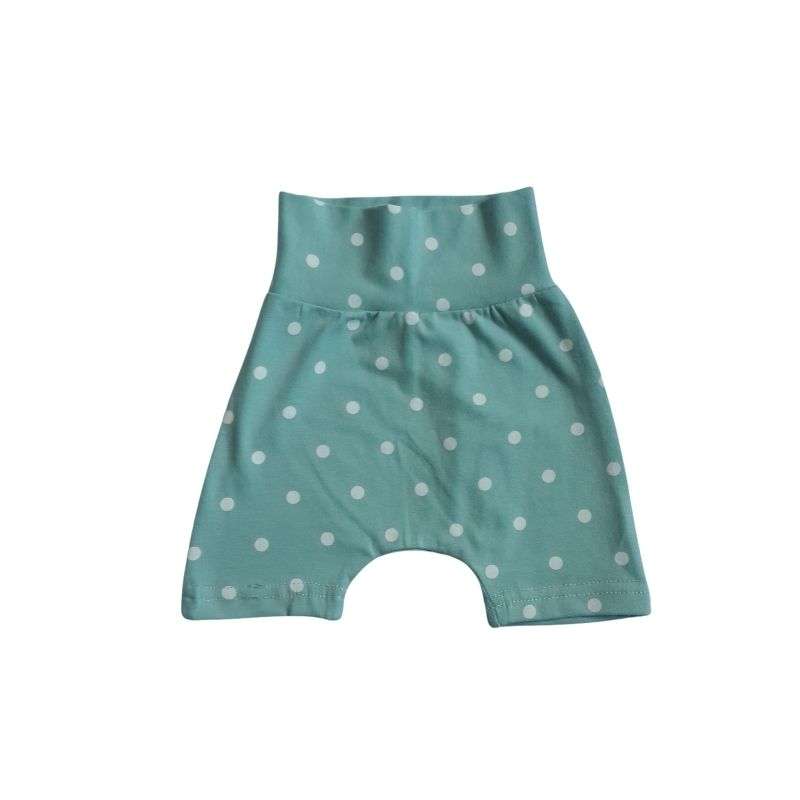 Baby Summer Pants Green polka dots