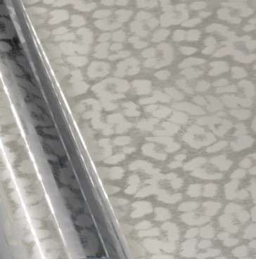 Brushed silver cheetah Metallic - HTV - Pattern